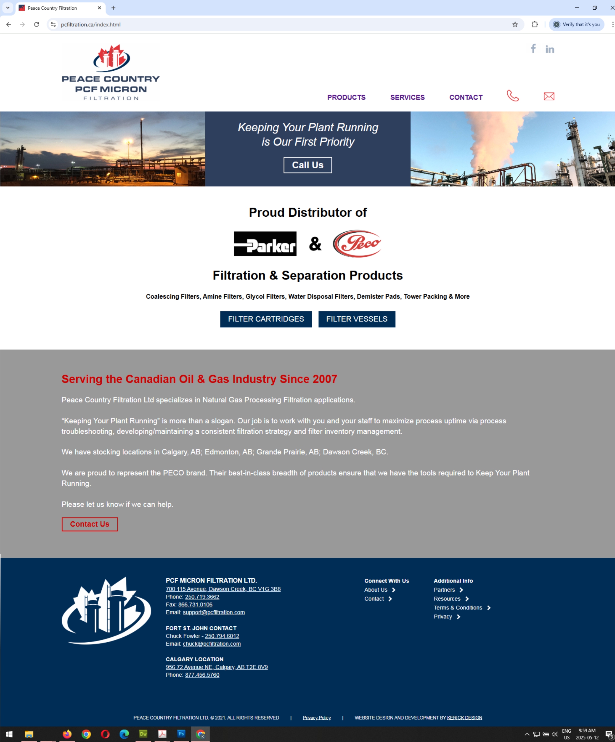 PC Filtration Home Page